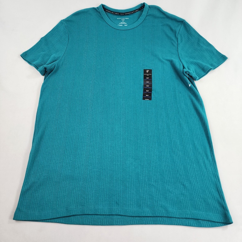 Shaquille O'Neal t-shirt XLT XLG blue cotton blend 333629 short sleeve $40 mens